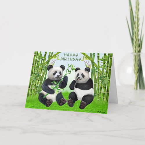 Happy Birthday Panda Card