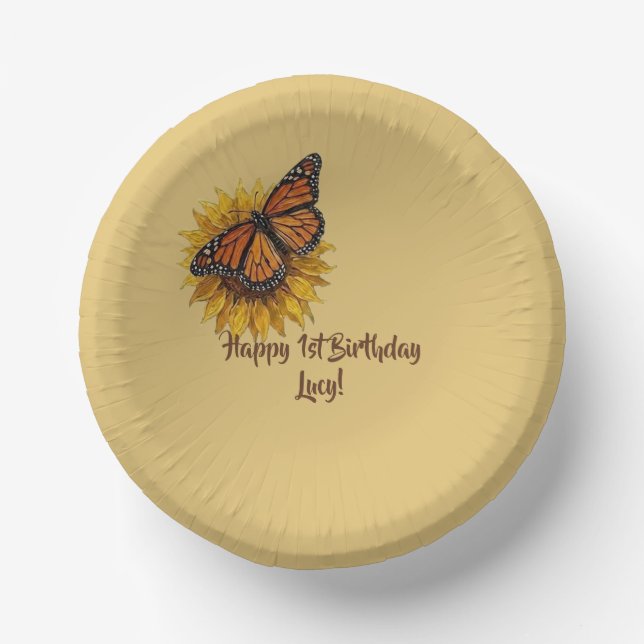 Happy Birthday Paper Bowls (Front)