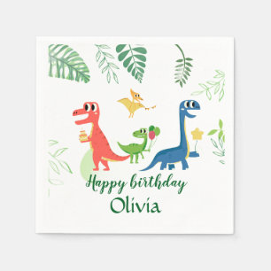 Happy birthday paper napkin