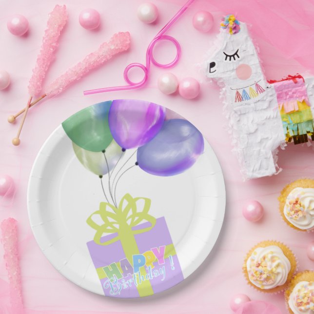Happy birthday  paper plates (Party)