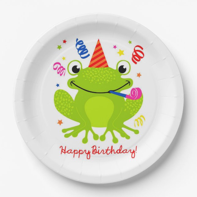 Happy Birthday Paper Plates (Front)