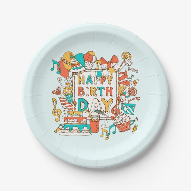 HAPPY BIRTHDAY! PAPER PLATES (Front)