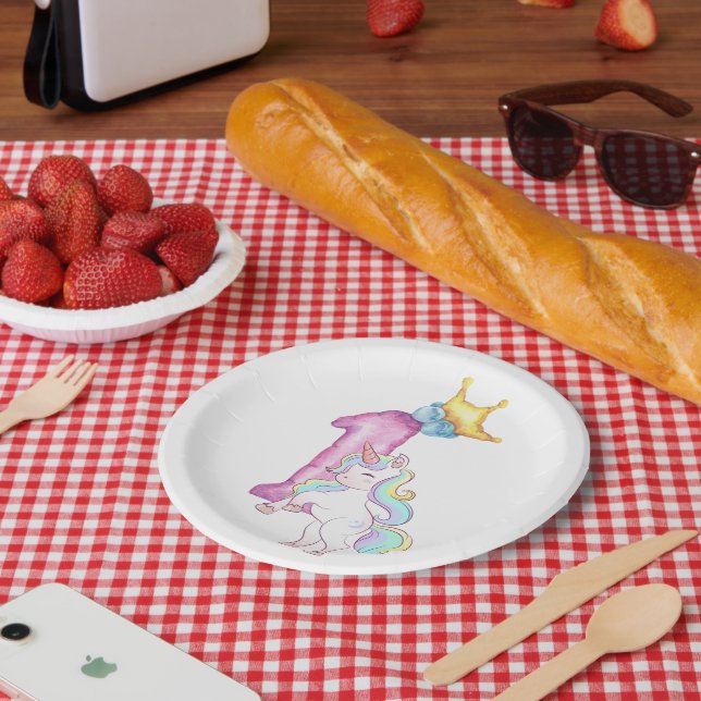 happy birthday paper plates (Picnic)