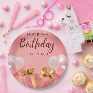 Happy Birthday Paper Plates