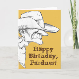 Pencil Drawing Of Cowboy Cards Zazzle