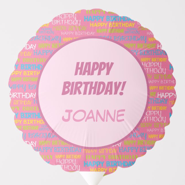 Happy Birthday Party Accessory Balloon (Front)