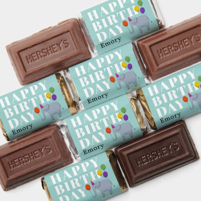 Happy Birthday Party Animal Elephant Hershey's Miniatures (Assorted)