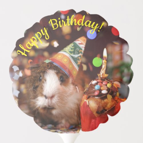 Happy Birthday _ Party Animal Guinea Pig Balloon