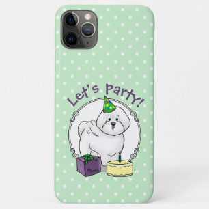 Happy Birthday Party Bichon Frise Dog - Cute iPhone 11 Pro Max Case