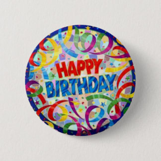 Happy Birthday Buttons & Pins - Custom Button Pins | Zazzle