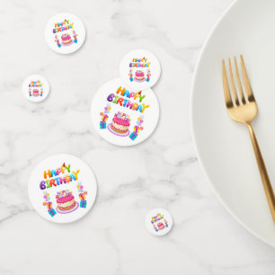 Happy Birthday Party Confetti Table Confetti
