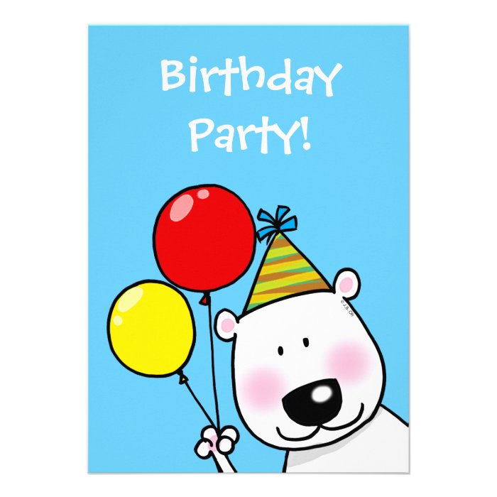 Happy birthday party custom announcements