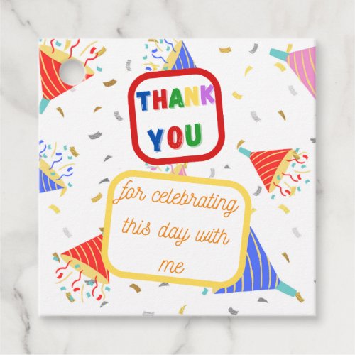 Happy Birthday party favor tags
