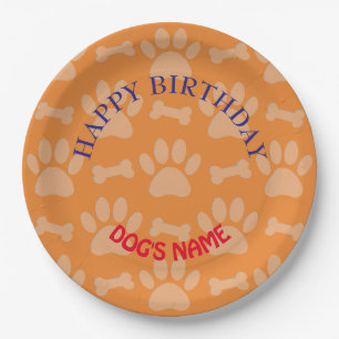 Happy Birthday Party For Dogs Paper Plates