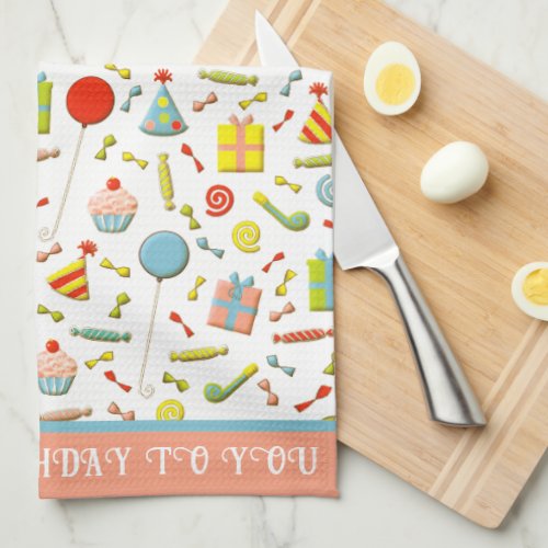 Happy Birthday Party Gift Kitchen Towel