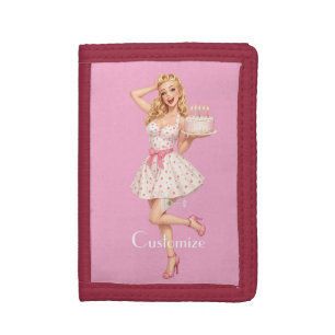 Happy Birthday Party Girl Thunder_Cove  Tri-fold Wallet