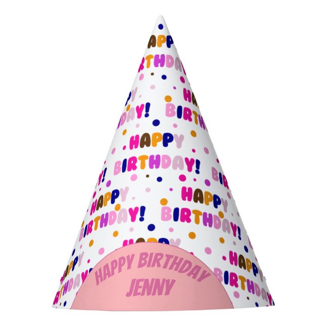 Happy Birthday Party Hat (Front)