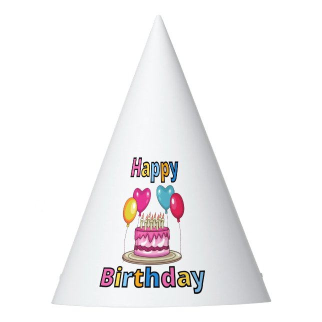 Happy Birthday Party Hat (Front)