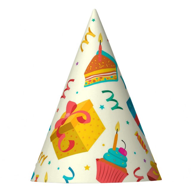 Happy Birthday Party Hat  (Front)