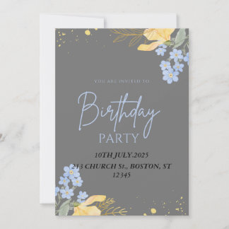 HAPPY BIRTHDAY PARTY INVITATION