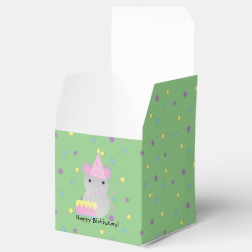 Happy Birthday Party Mouse Favor Boxes