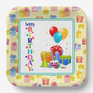 Happy Birthday Party Paper Plates