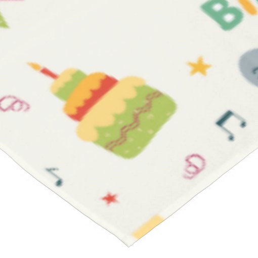 Happy Birthday Party Print Tablecloth | Zazzle