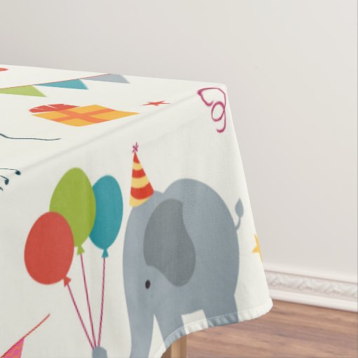 Happy Birthday Party Print Tablecloth | Zazzle