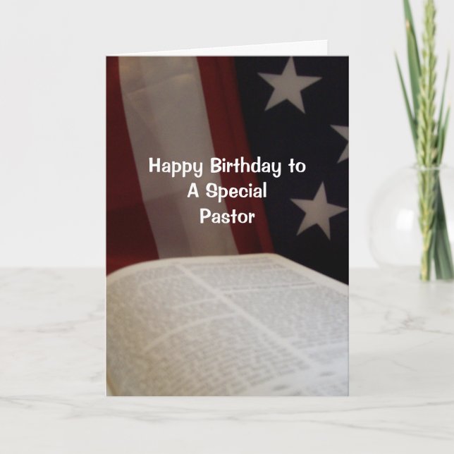 Happy Birthday PASTOR - BF Card (Front)