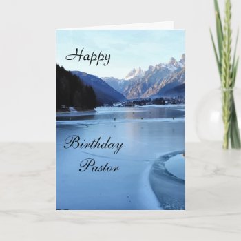 Happy  Birthday  Pastor Card by WImages at Zazzle