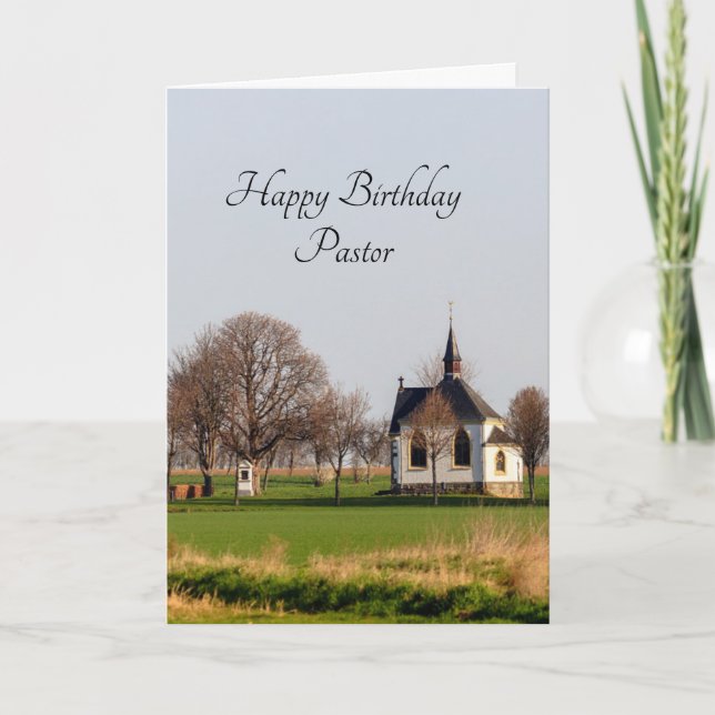 Happy Birthday Pastor Card (Front)