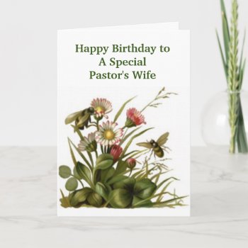 Happy Birthday Pastor's Wife- Ab Card by heavenly_sonshine at Zazzle