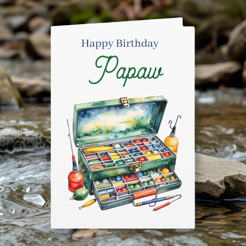 Happy Birthday Pawpaw | Fishing Tackle Box