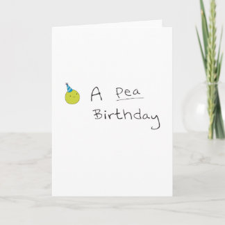 Happy Birthday - Pea Card