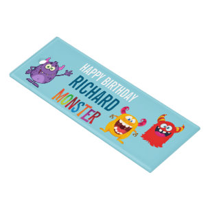 Happy Birthday Pen with FUN Monsters kids Ruler