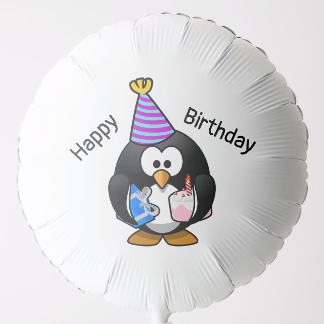 Happy Birthday Penguin Balloon (Front)