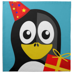 "HAPPY BIRTHDAY" PENGUIN NAPKIN