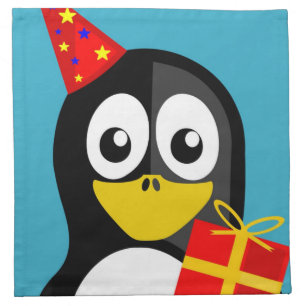 "HAPPY BIRTHDAY" PENGUIN NAPKIN