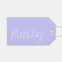 Happy Birthday Periwinkle White Modern