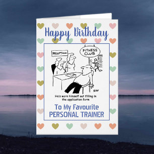 Happy Birthday Personal Trainer Cards