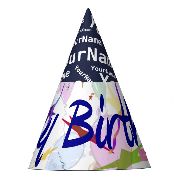 Happy Birthday (Personalize) Party Hat