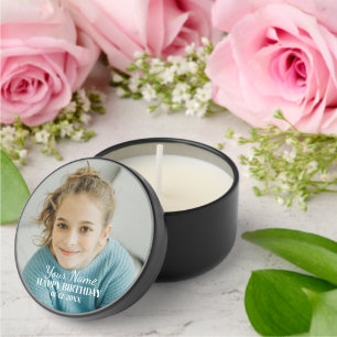 Happy Birthday Personalize Photo Party favor  Mini Candle Favors