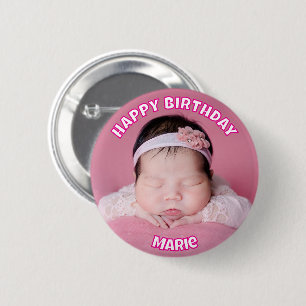 Happy Birthday Personalized Face Pins Birthday