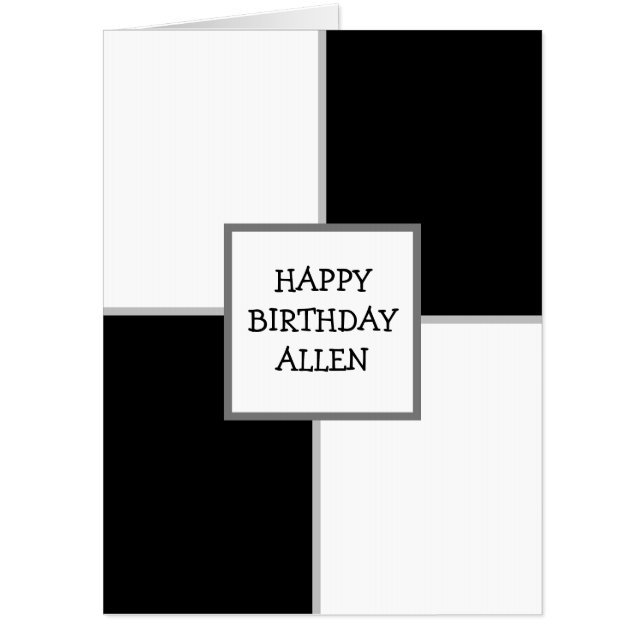 Happy Birthday Personalized Huge Jumbo Sized Card (Front)