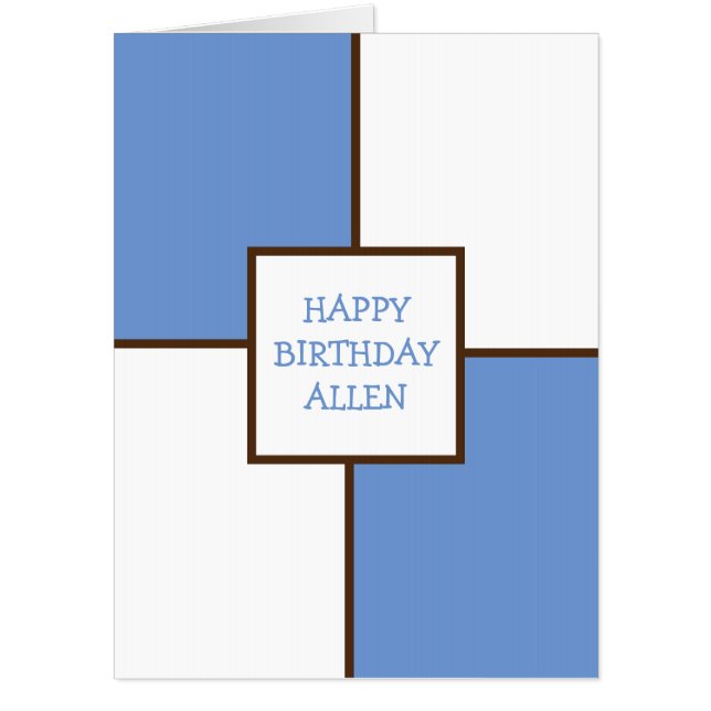 Happy Birthday Personalized Huge Jumbo Sized Card (Front)