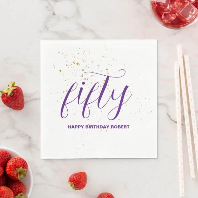 Happy Birthday Personalized Napkins (Insitu)