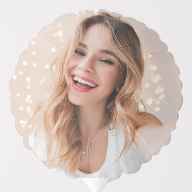 Happy Birthday Personalized photo Balloon (Front)