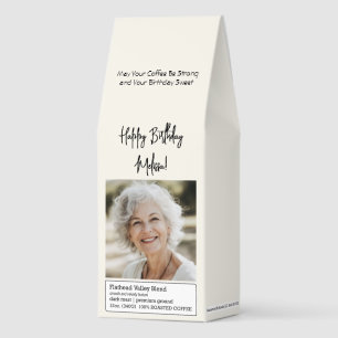 Happy Birthday Personalized Photo Gift Roasted Coffee