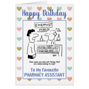 Happy Birthday Pharmacy Assistant Cards