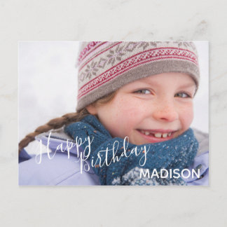 Happy Birthday Photo & Arrows- Birthday Postcard